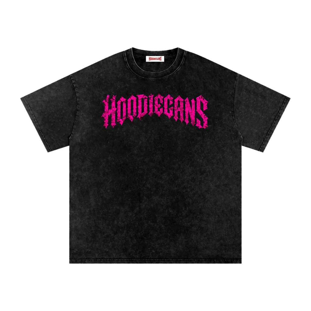 Hoodiegans Flashback Snow Washed Oversized Cotton T-Shirt