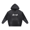 Hoodiegans Vintage Washed Frayed Fleece Hoodie
