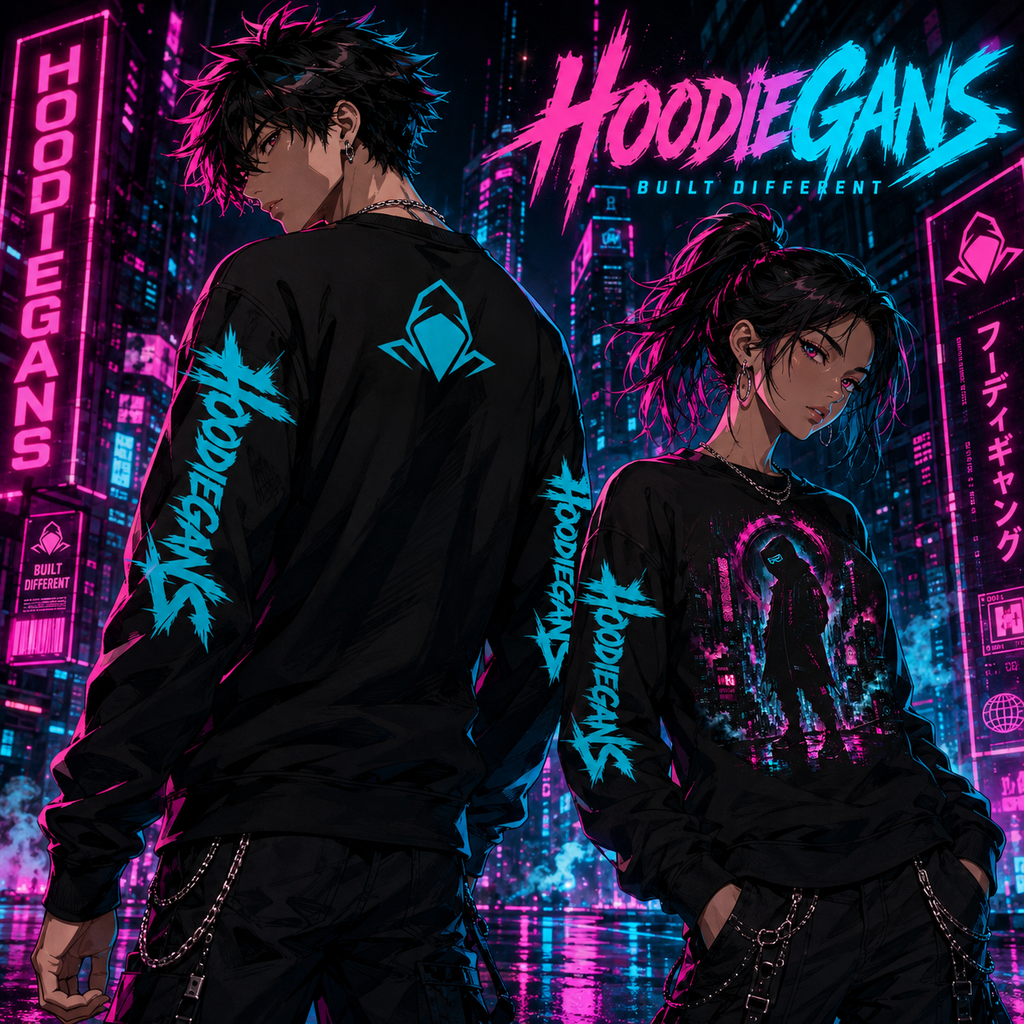 Hoodiegans Neon Sentinel Crewneck Sweatshirt