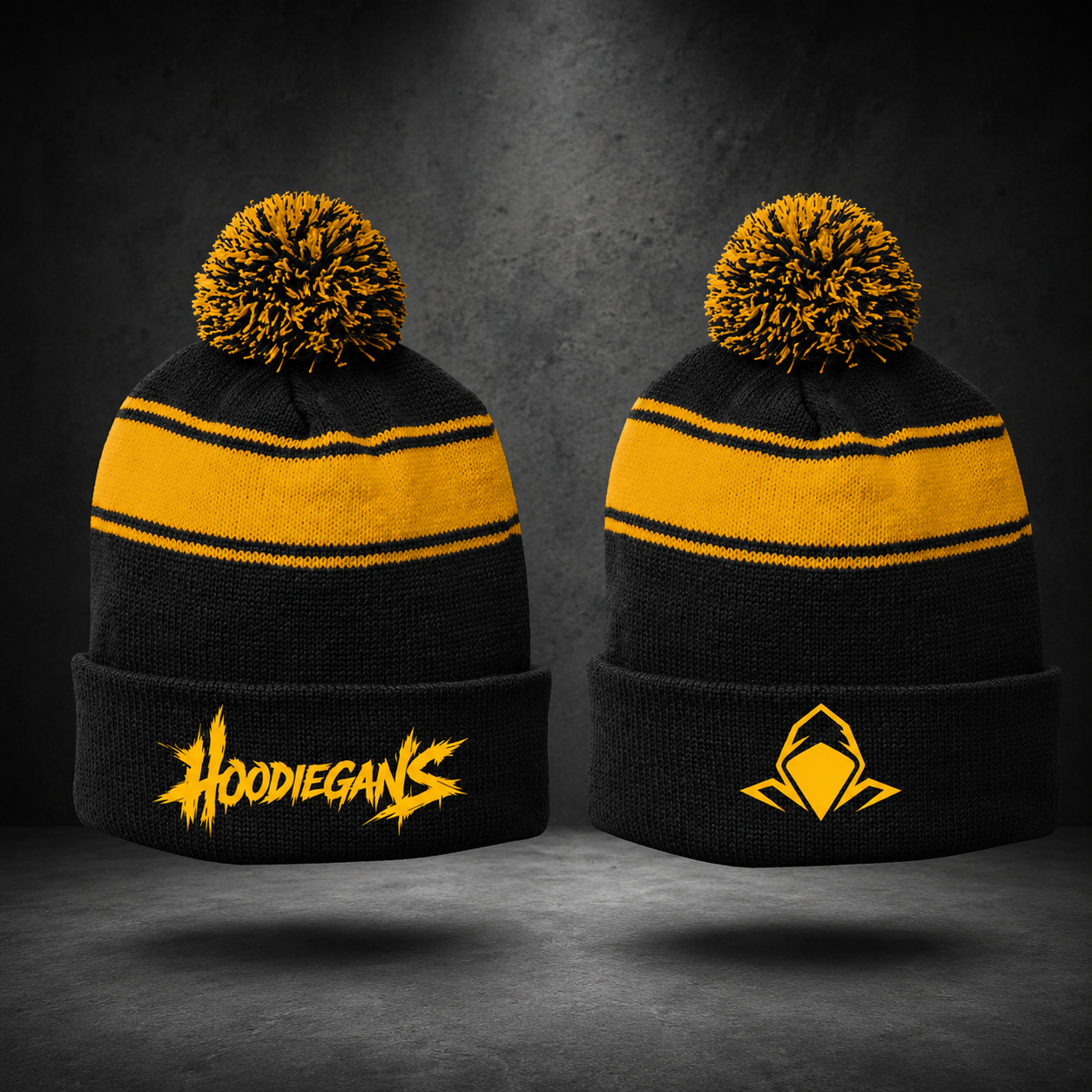 Hoodiegans Pom Pom Beanie Golden Yellow
