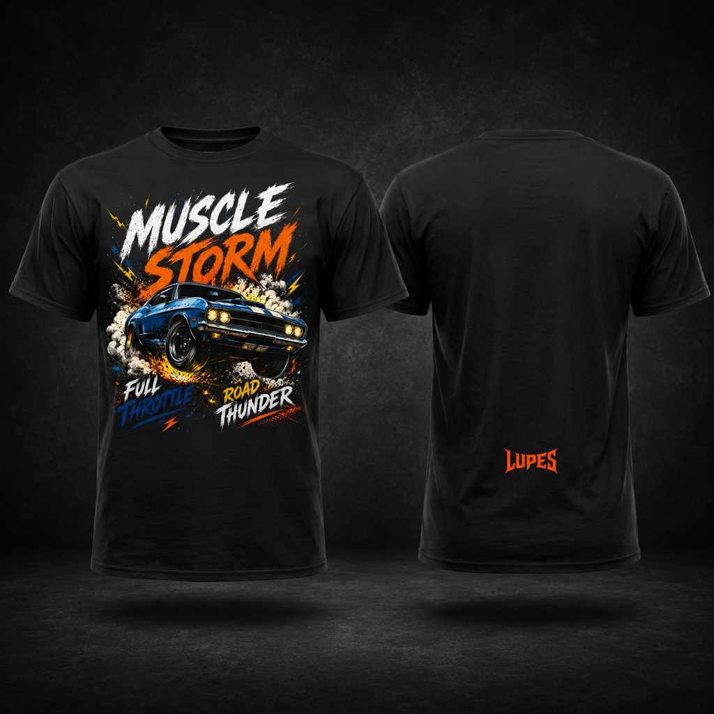 Lupes Muscle Car Graphic Tee