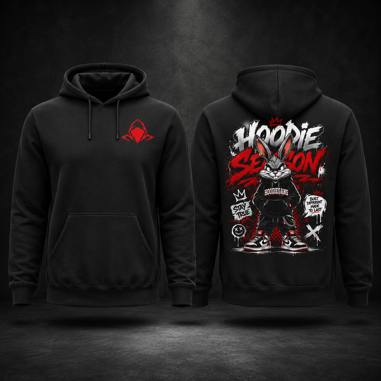 Hoodiegans Bad Bunny Heavy Blend Graphic Hoodies