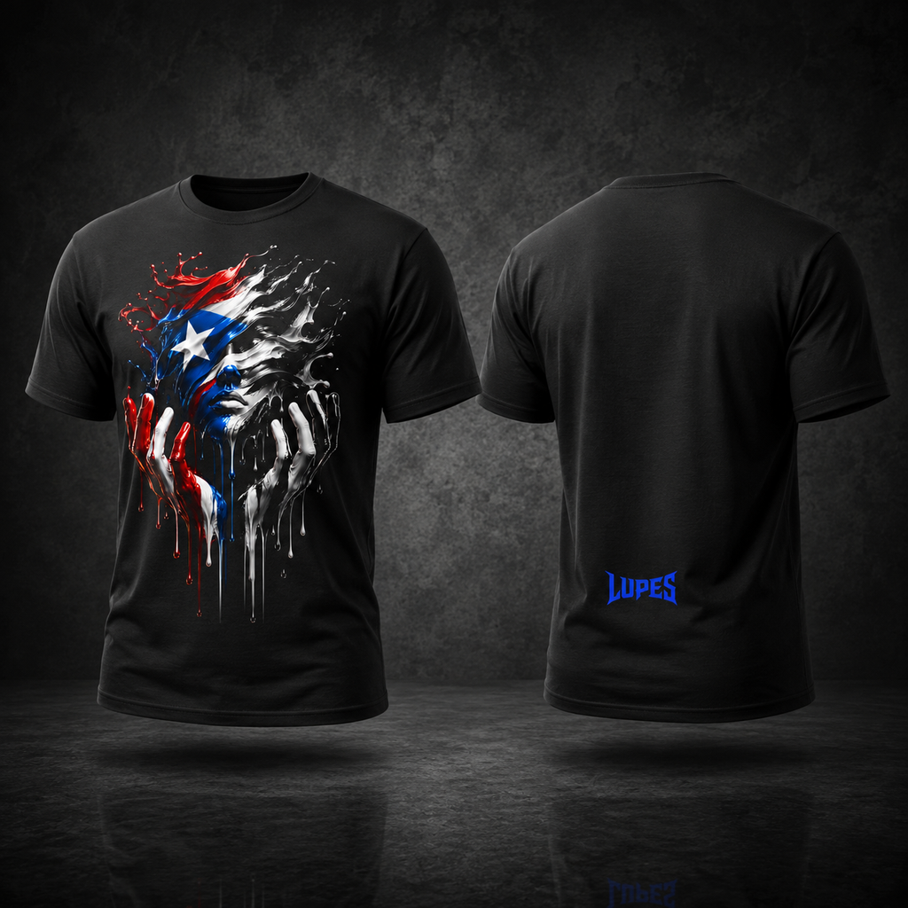 Lupes Split Heritage Puerto Rico Graphic Tee