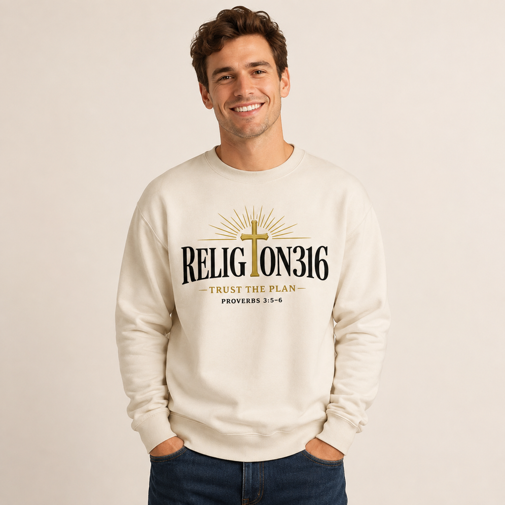 Religion316 Ivory Crewneck Sweater