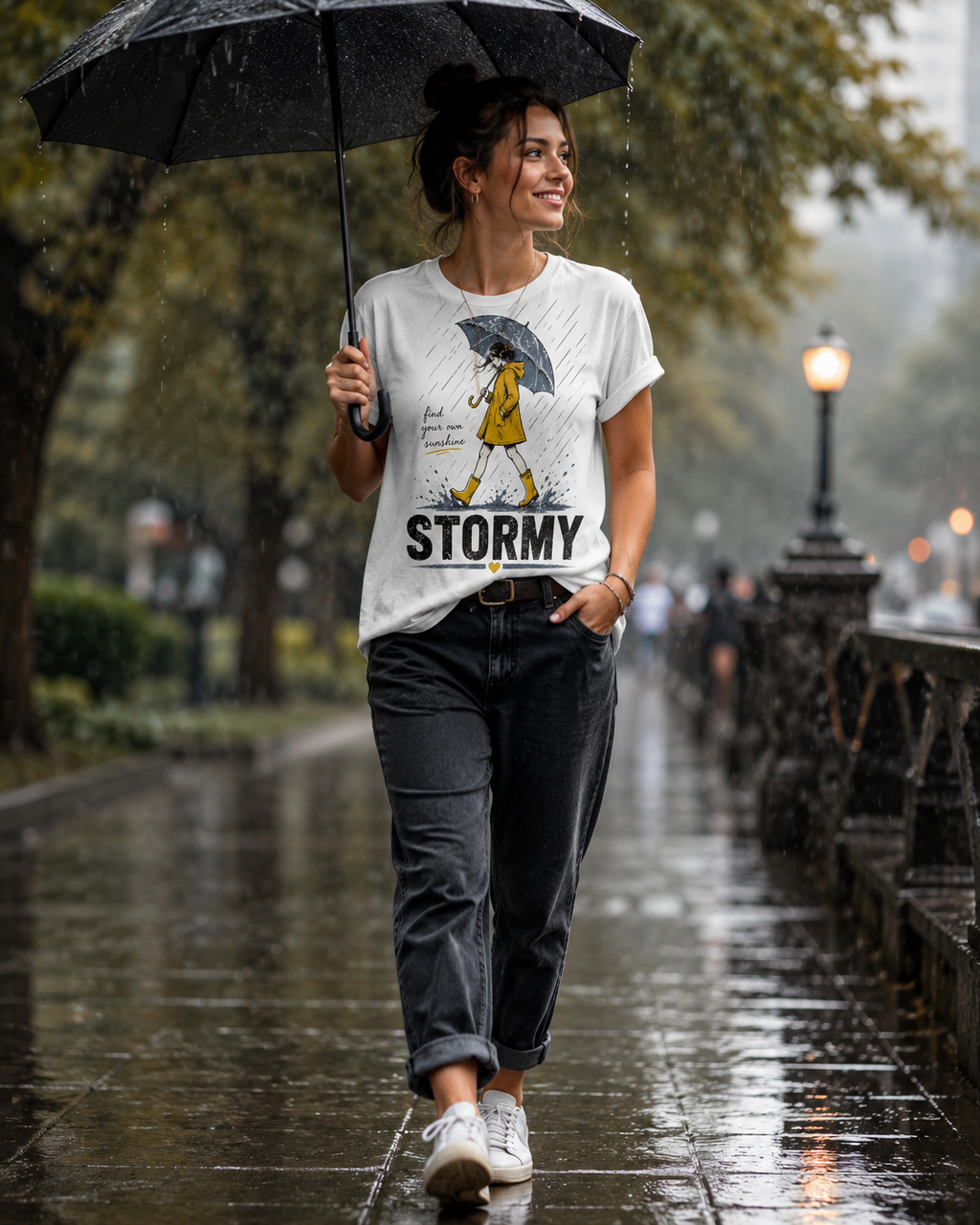 Womens Stormy Hi-Lo Tee