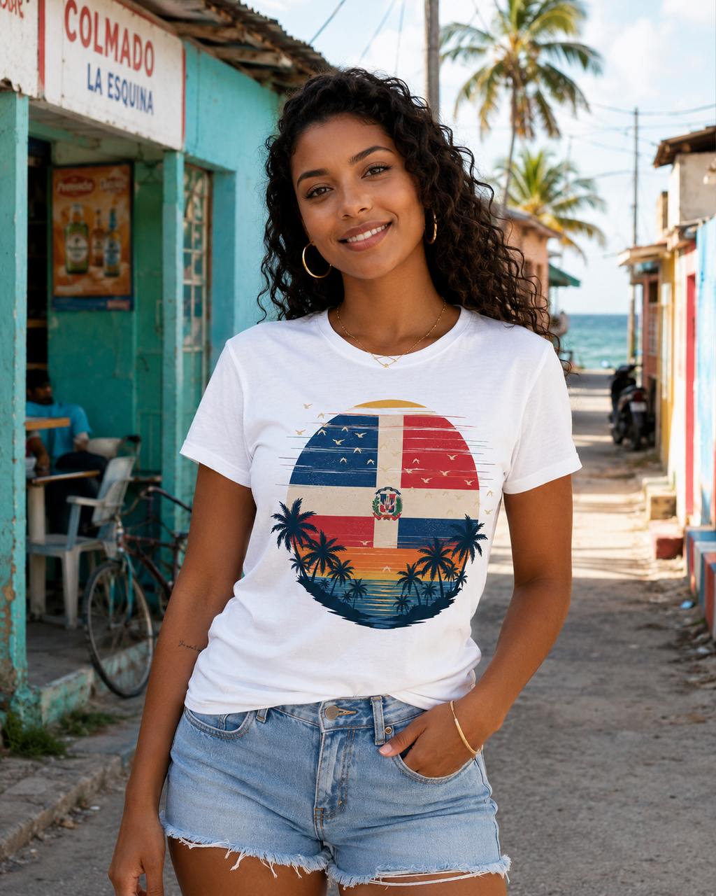 Dominican Sunset Heritage Graphic Tee