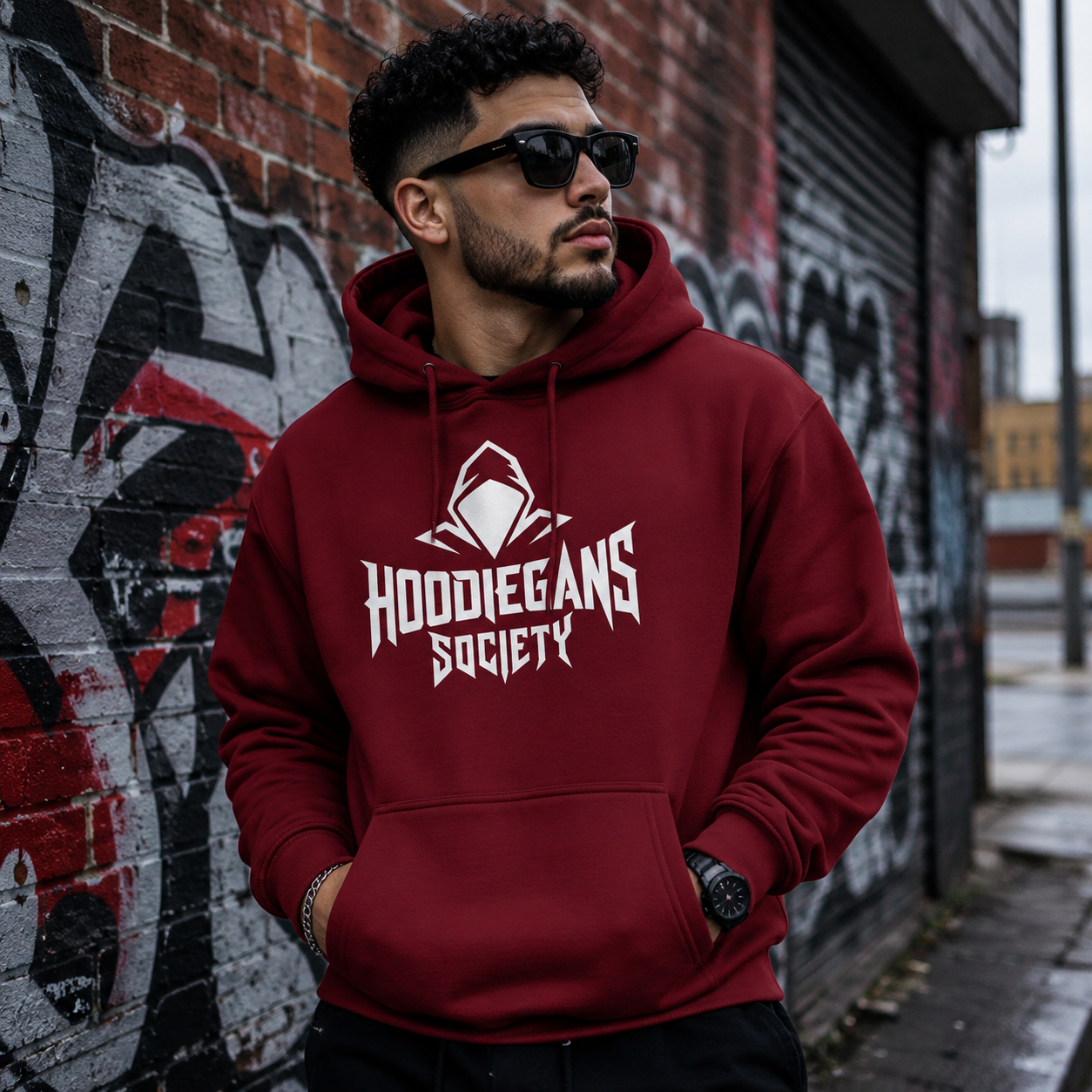 Hoodiegans Society Red Hoodie