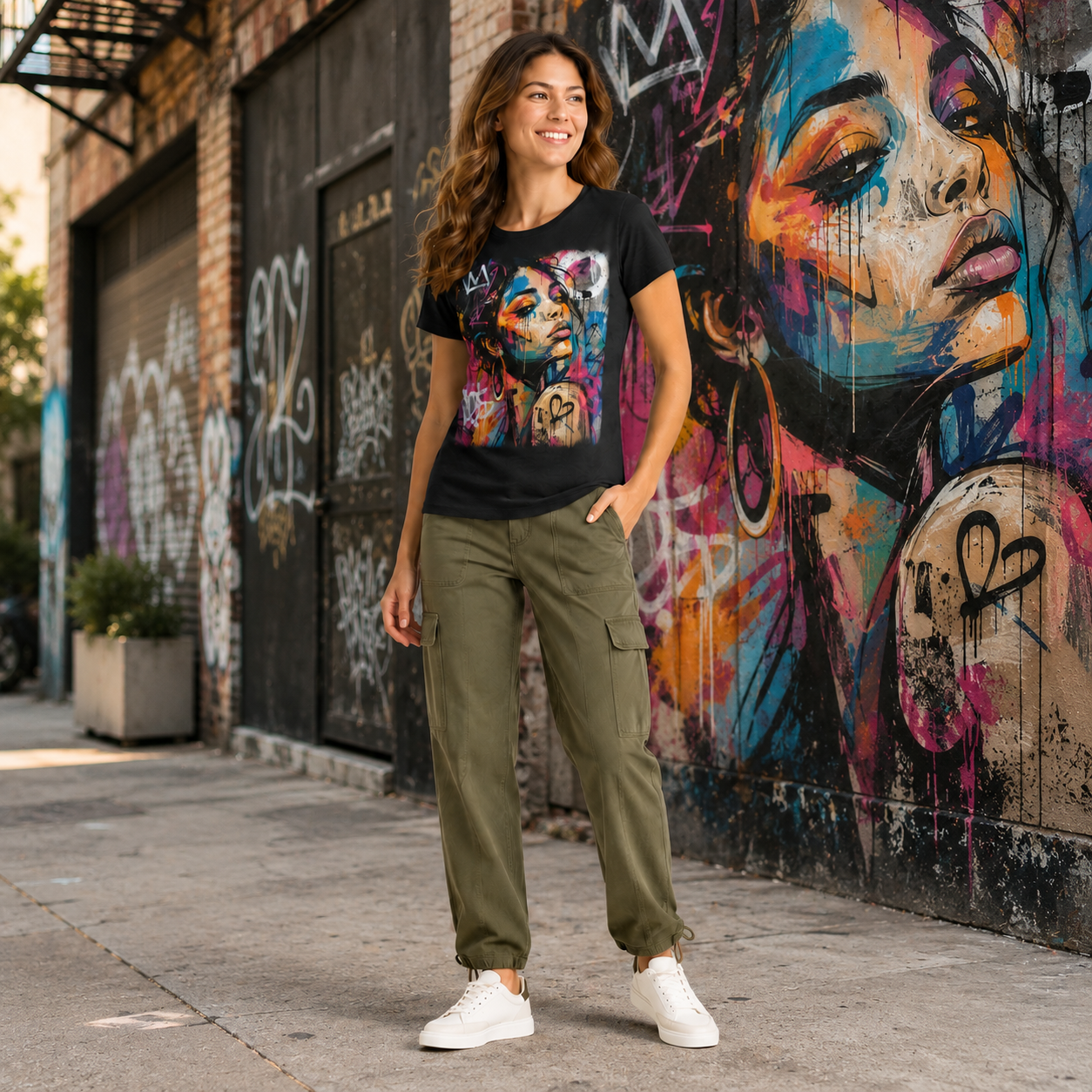 Urban Muse Graffiti Women’s Graphic Tee