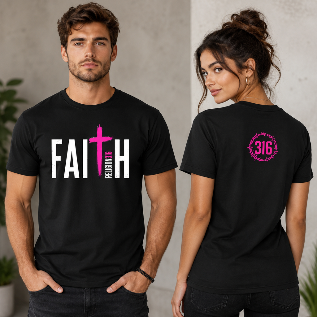 Religion316 Women's Faith Black T-shirt