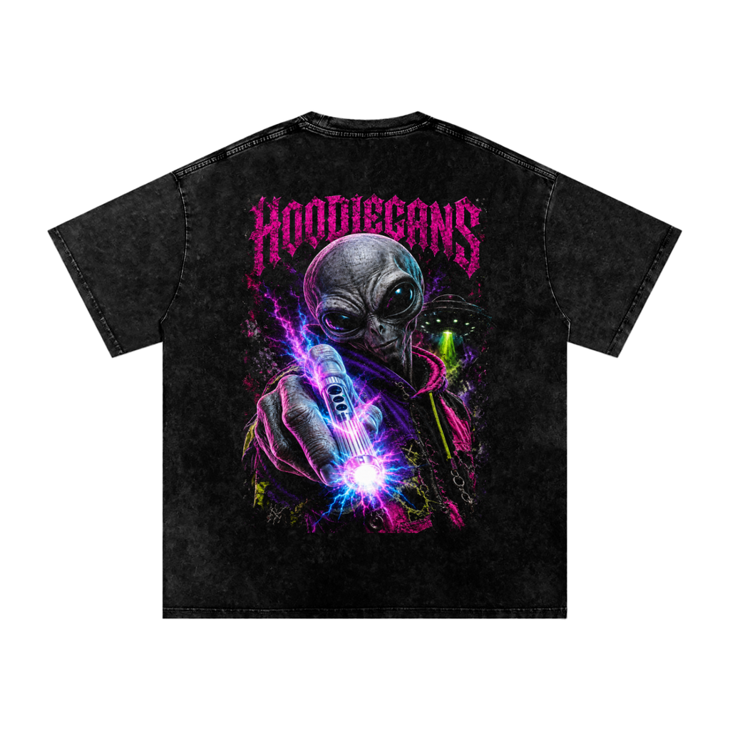 Hoodiegans Flashback Snow Washed Oversized Cotton T-Shirt