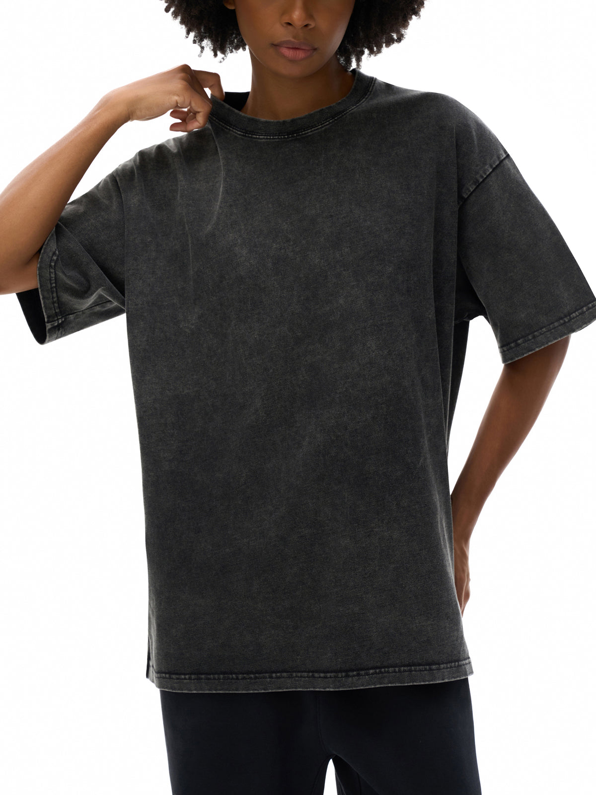 Hoodiegans Flashback Snow Washed Oversized Cotton T-Shirt