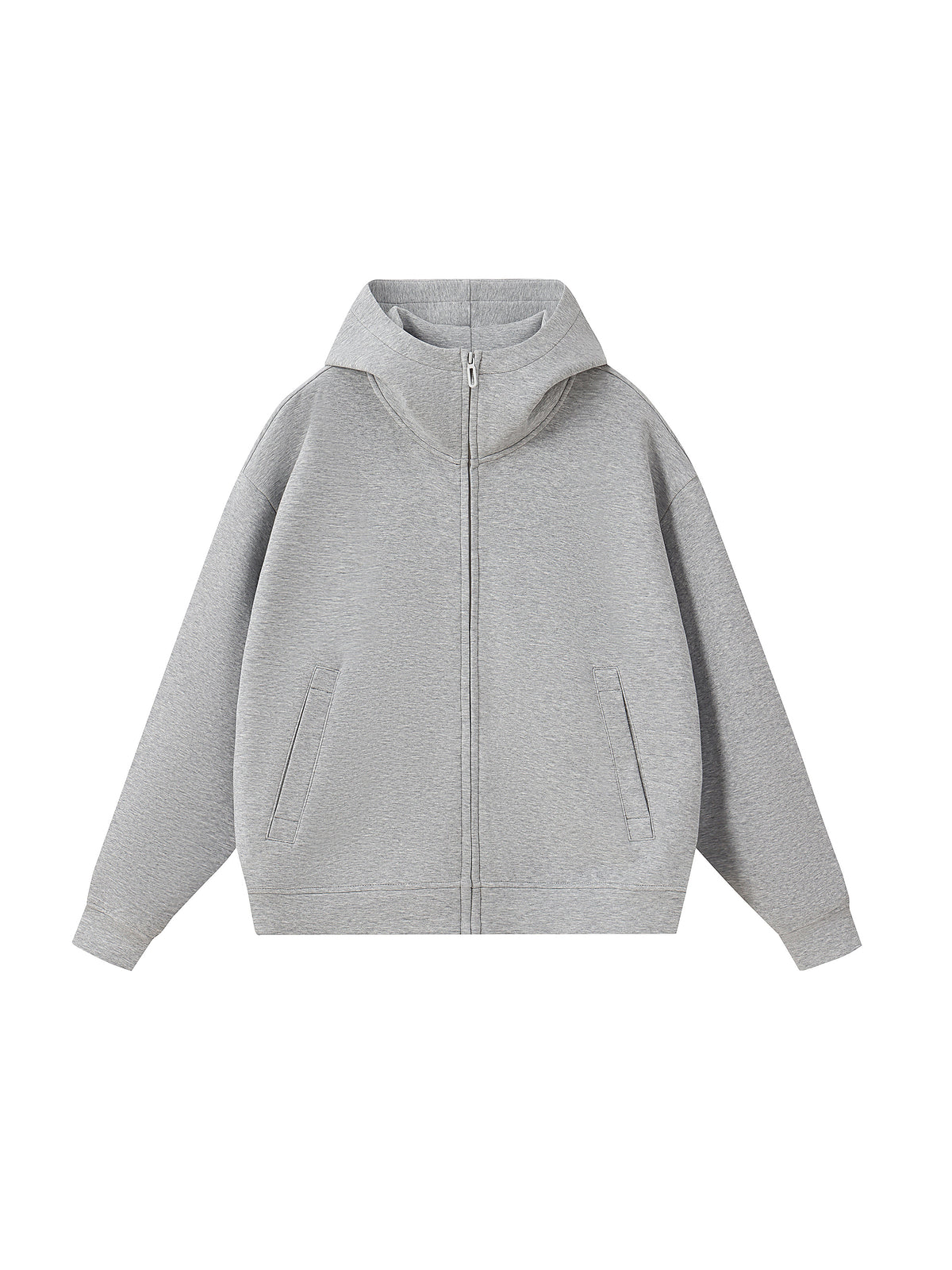 Hoodiegans Essential Heavyweight High Neck  Zip-Up Hoodie